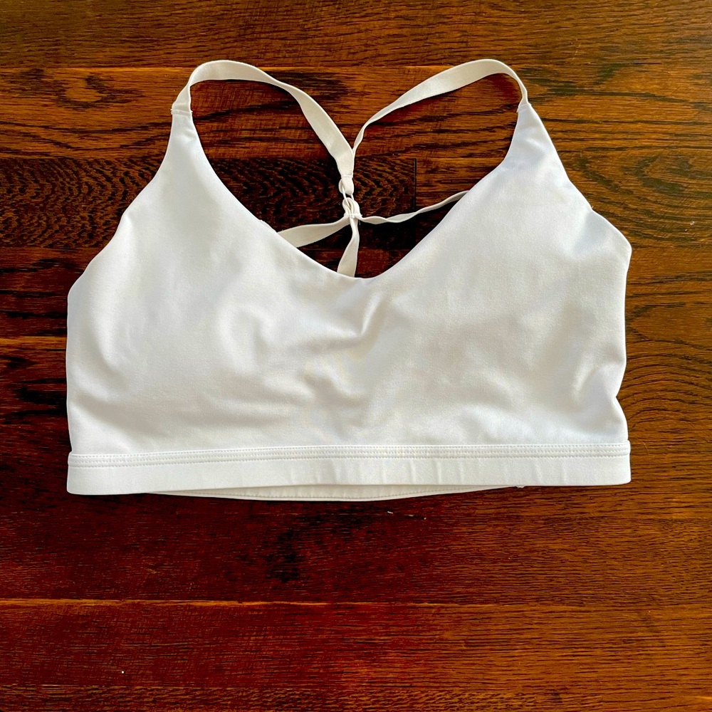Nike Dri-Fit sports bra, white, size L